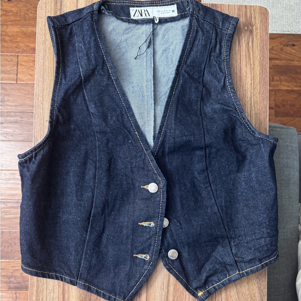 Zara Dark Blue Vest